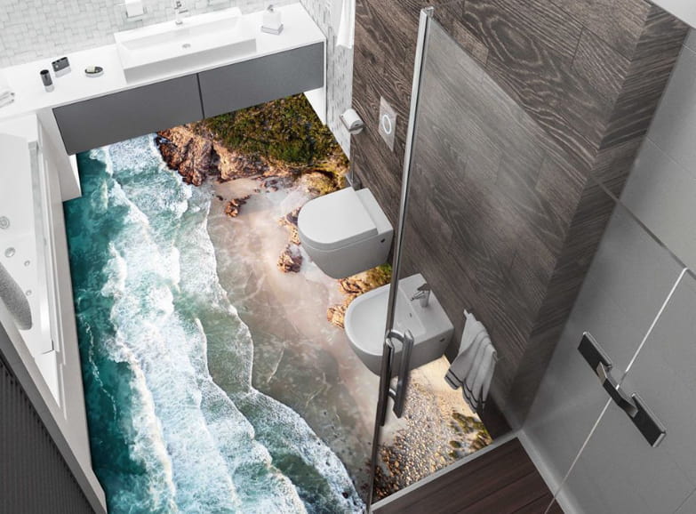 La più recente dimensione del bagno post moderno